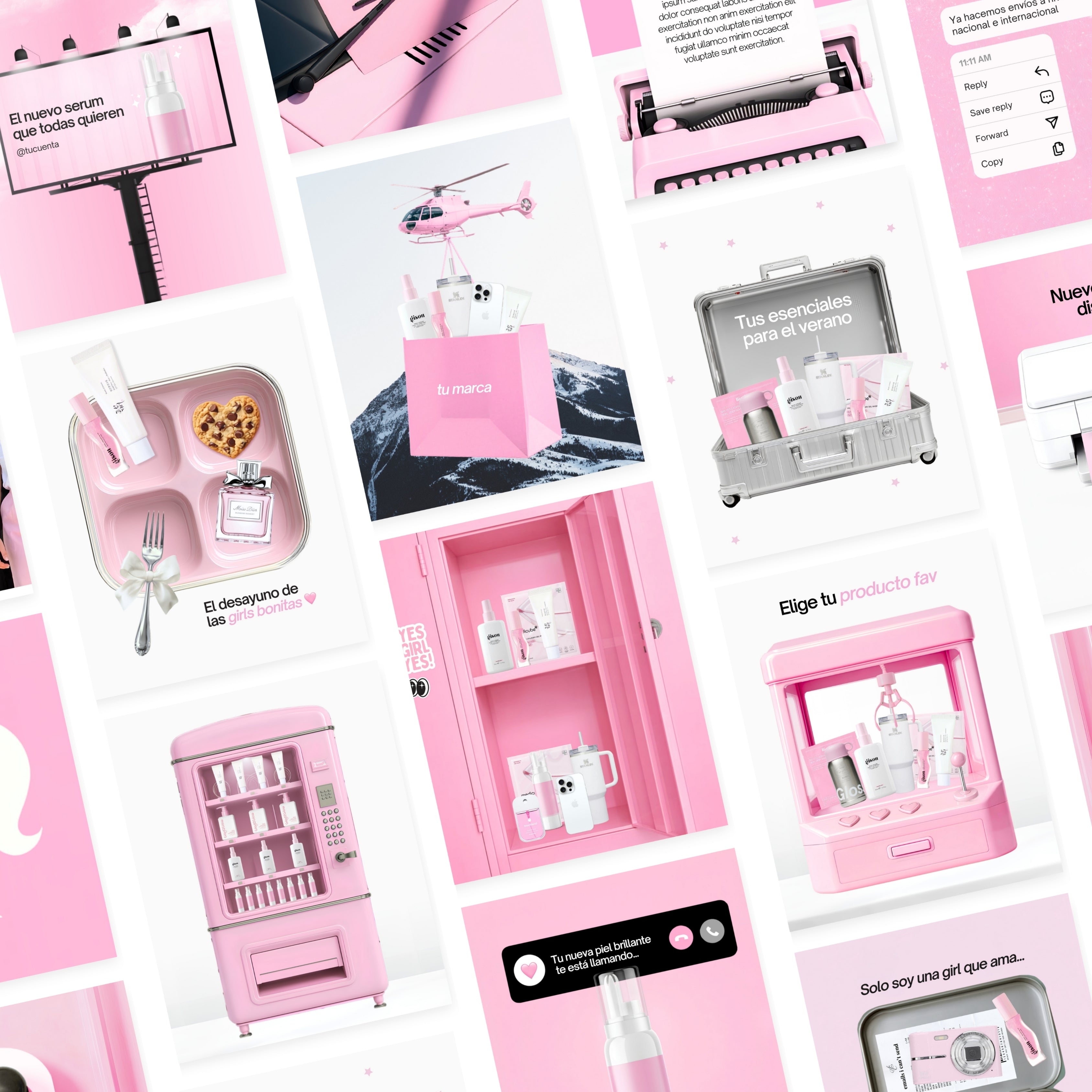 Biblioteca de contenidos girly para vender tus productos - Incluye derechos de reventa